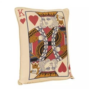 King of Hearts Reversible Pillow